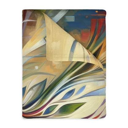 Pruning Distraction Tachism Velveteen Microfiber Blanket (Two-sided print)