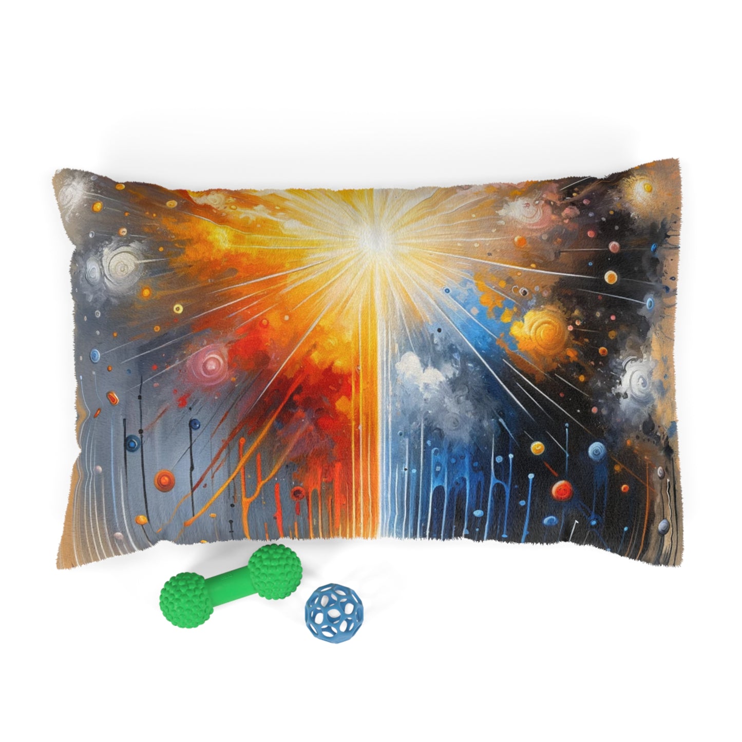 Luminous Abstract Tachism Pet Bed