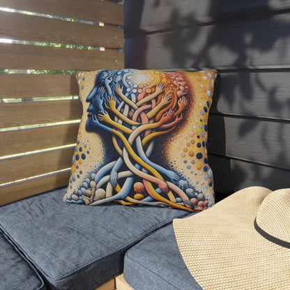 Unveiling Inner Essence Outdoor Pillows