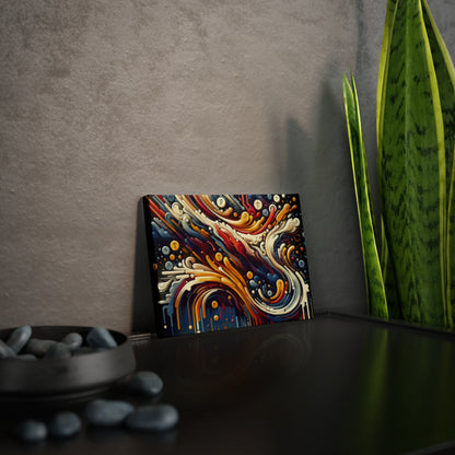 Abstract Financial Flux Canvas Photo Tile
