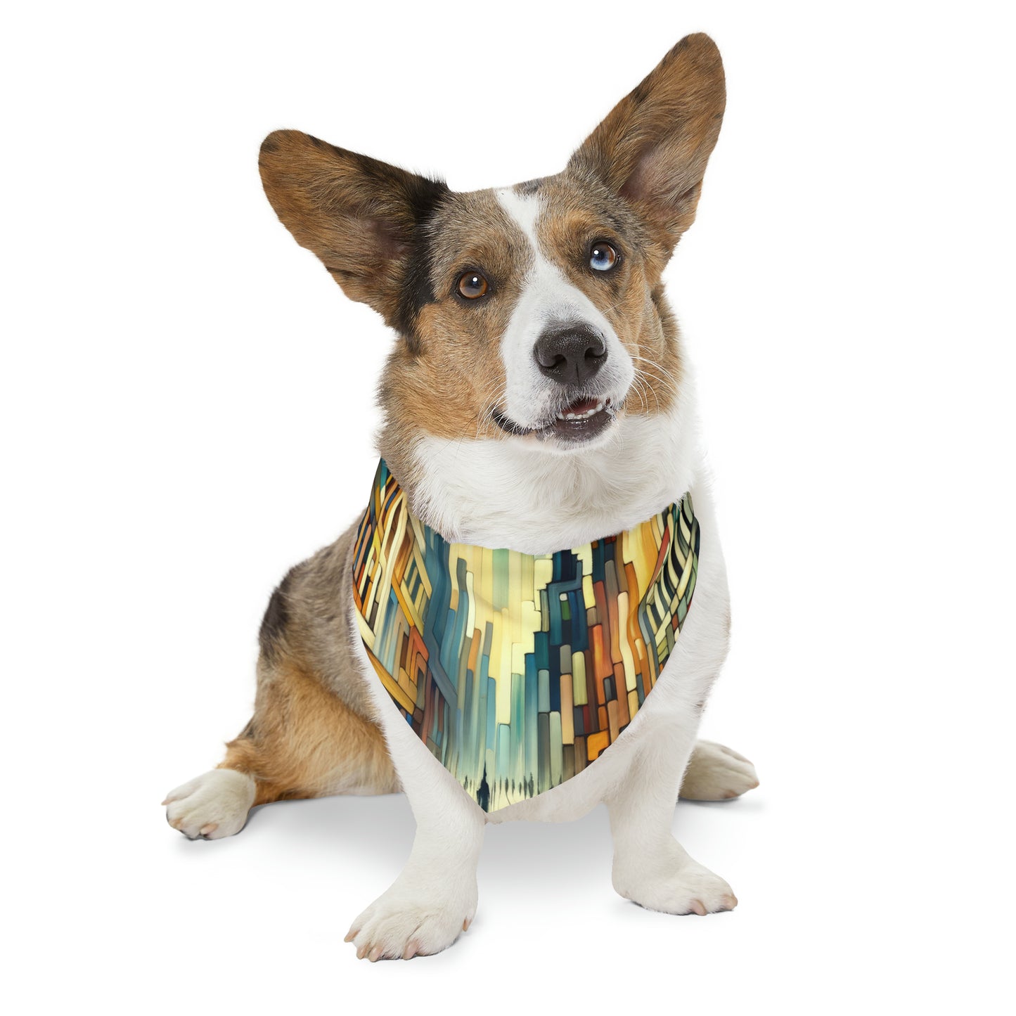 Cobbled Rhythm Heartbeat Pet Bandana Collar