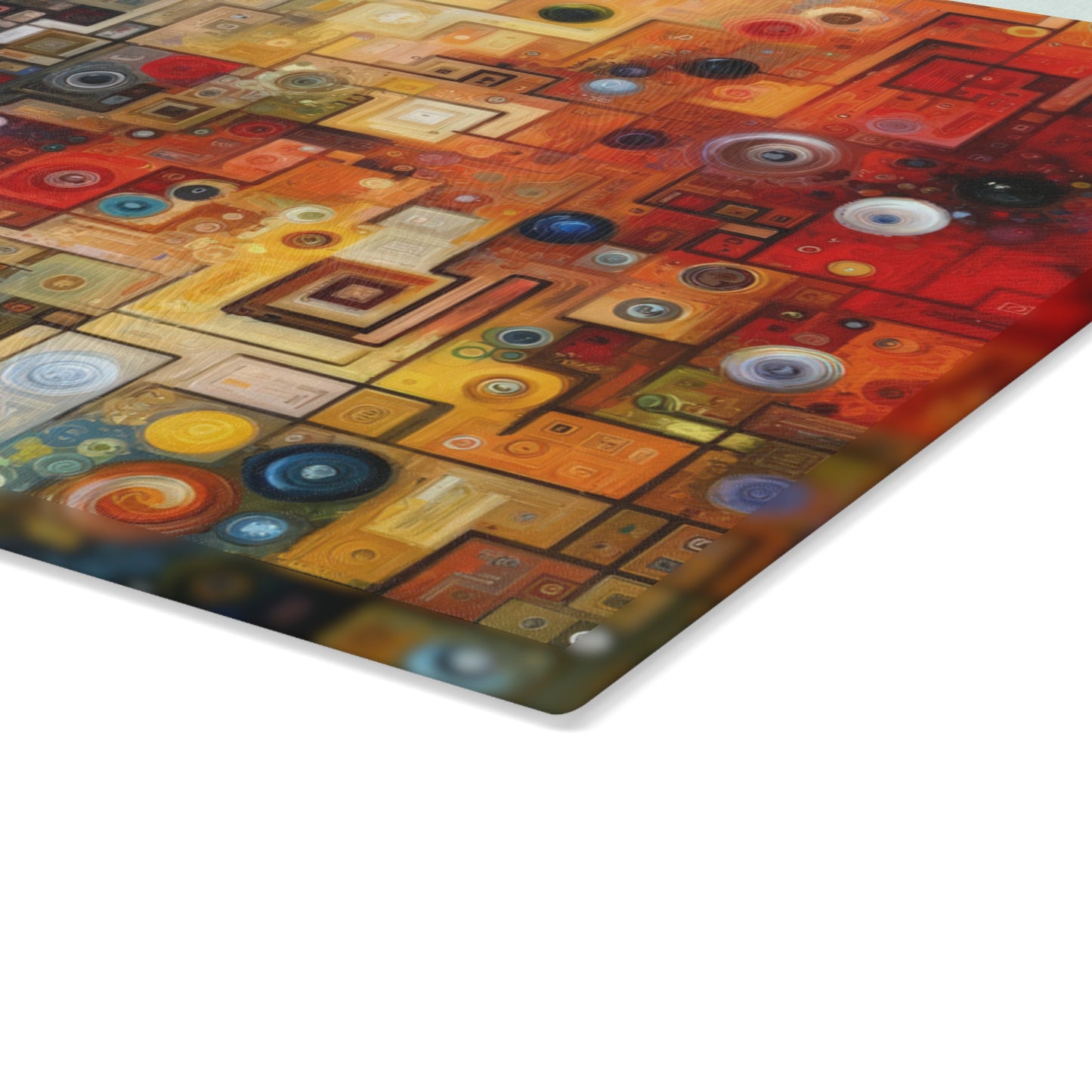 Witty Conversation Tapestry Glass Cutting Board