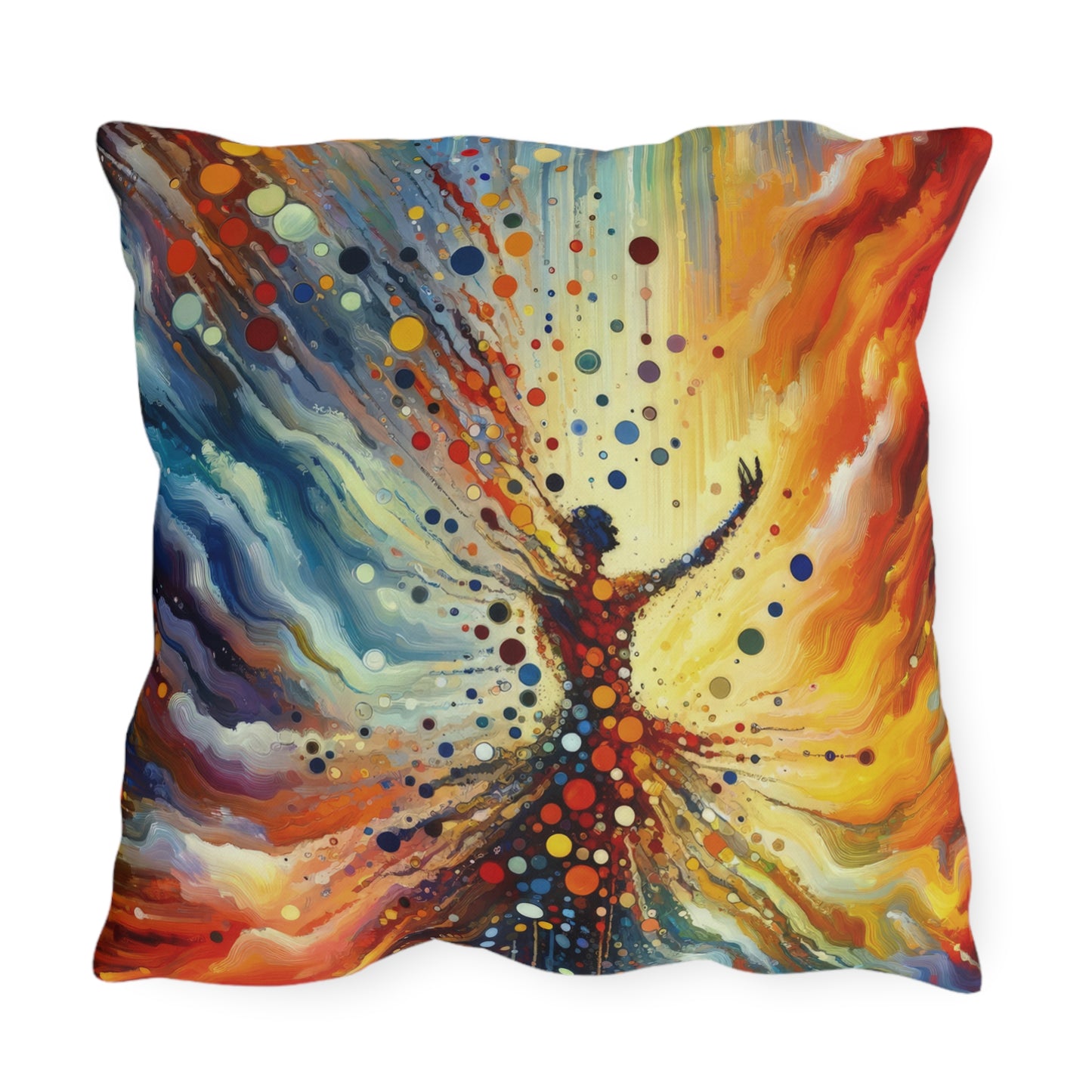 Vibrant Growth Symphony Outdoor Pillows