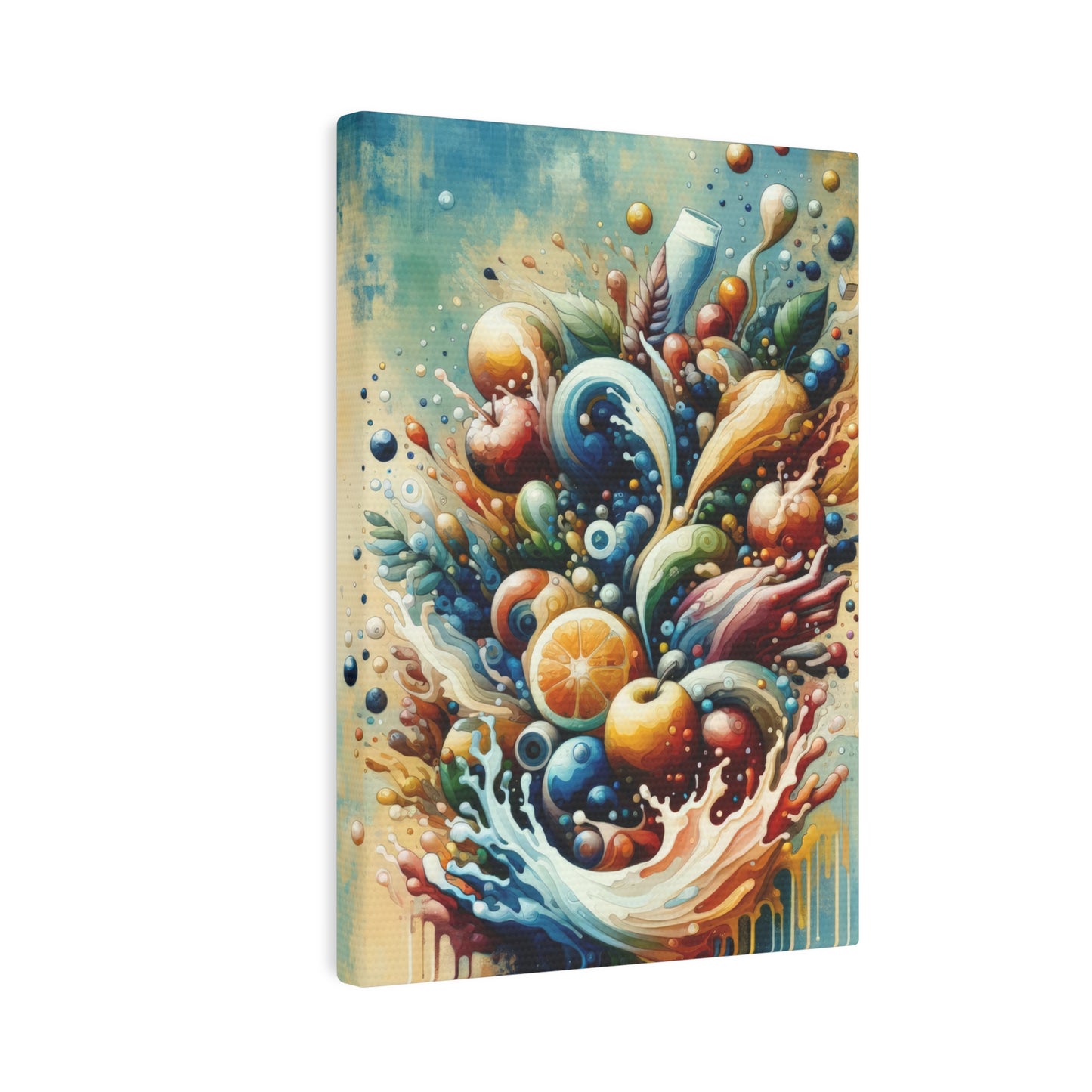 Nourishing Tachism Symphony Canvas Photo Tile