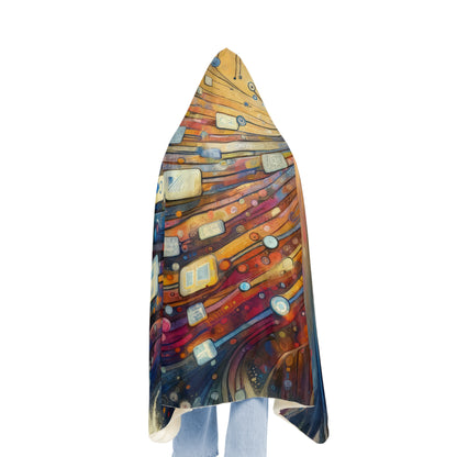 Digital Tapestry Weaving Snuggle Blanket