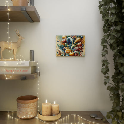 Nourishing Tachism Symphony Canvas Photo Tile