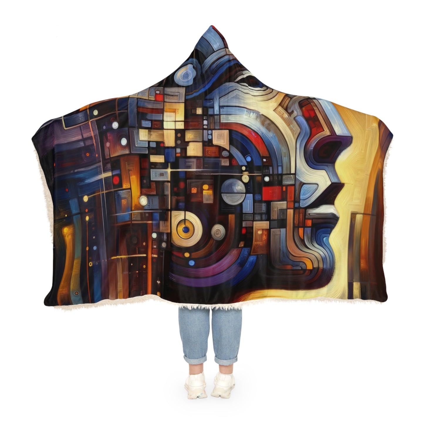 Reflective Tachism Shield Snuggle Blanket