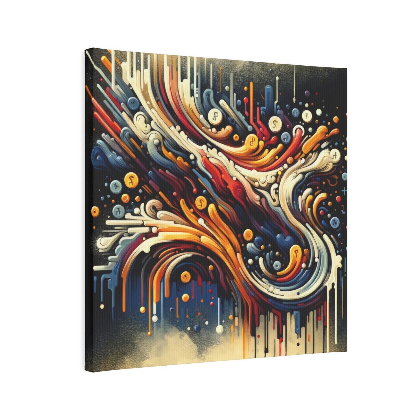 Abstract Financial Flux Canvas Photo Tile