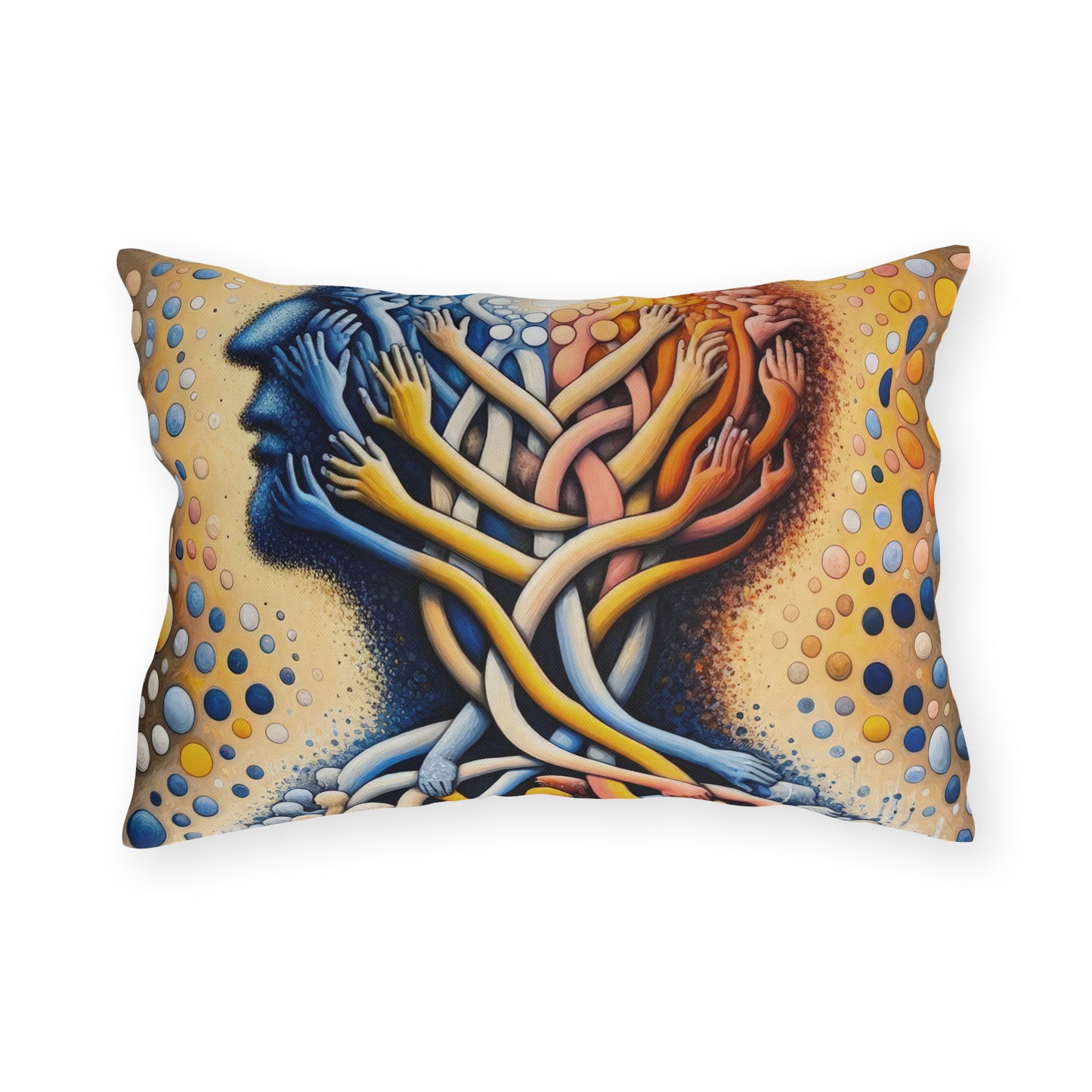 Unveiling Inner Essence Outdoor Pillows