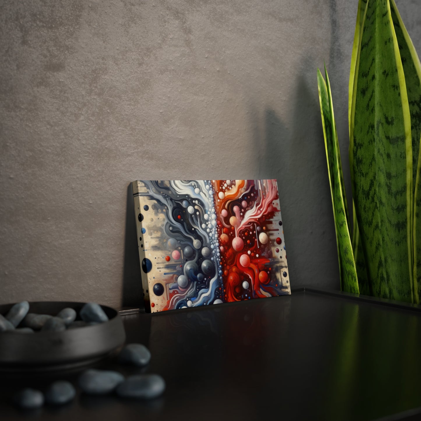 Symbiotic Exchange Abstract Canvas Photo Tile