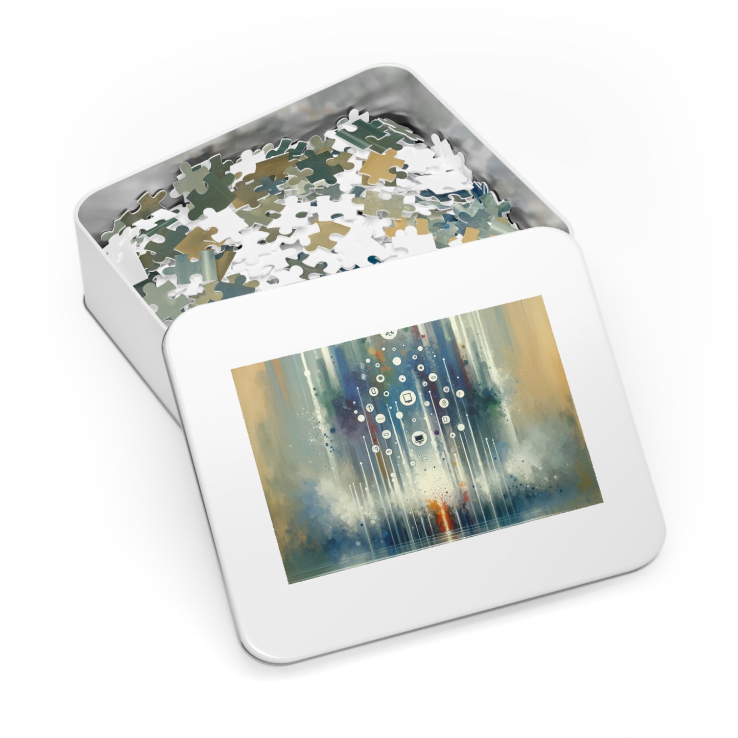 Tachism Digital Escape Jigsaw Puzzle (30, 110, 252, 500,1000-Piece)