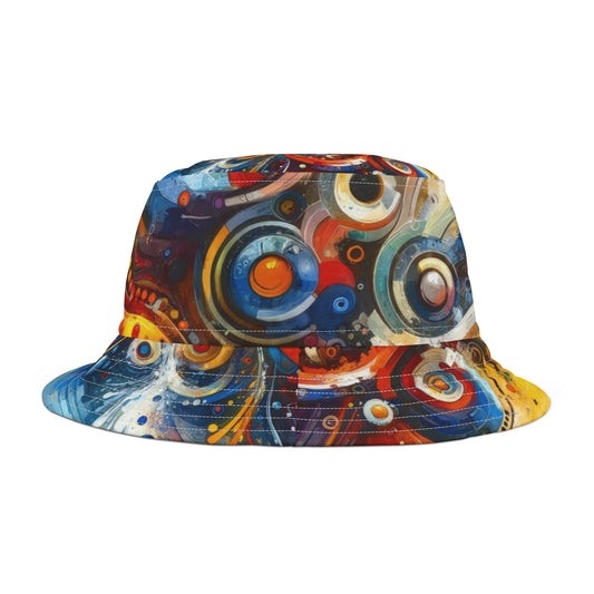 Harmonic Abstract Synergy Bucket Hat (AOP)