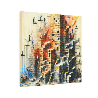 Actions Constructing Society Canvas Photo Tile