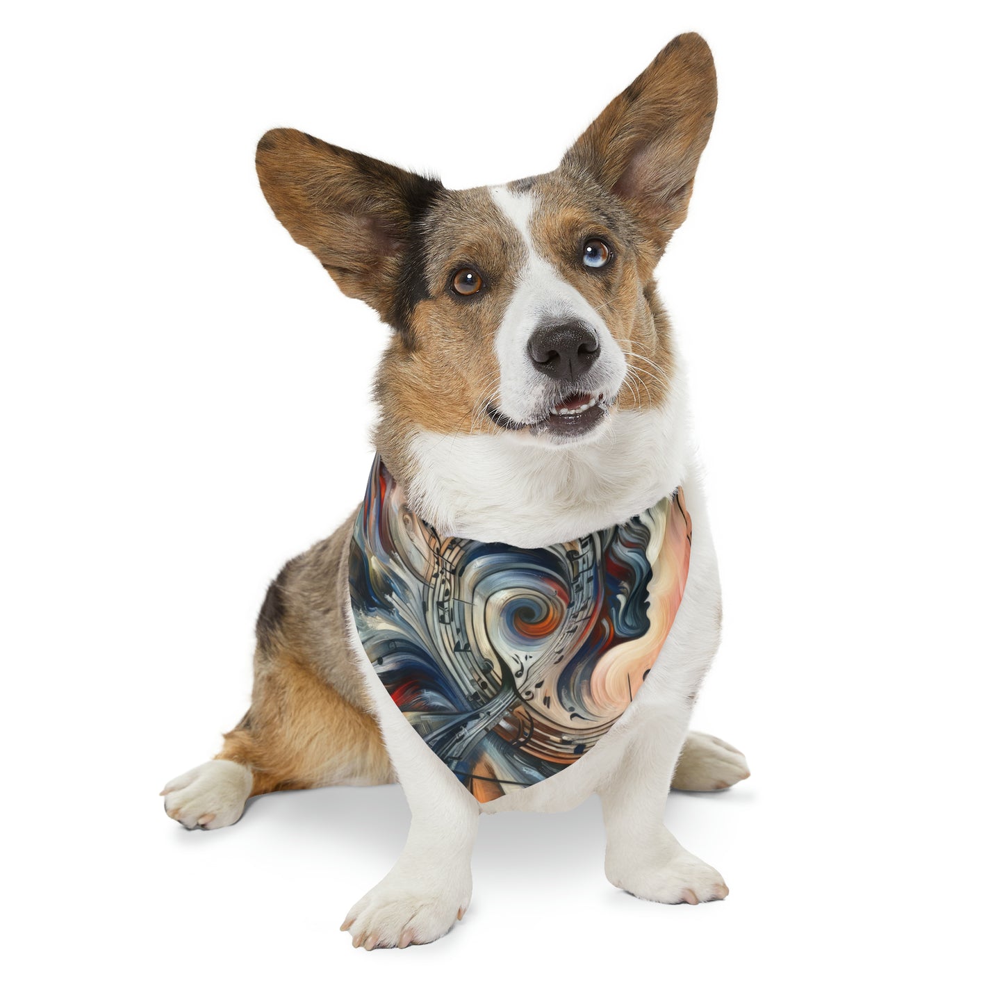 Symphonic Empathic Swirls Pet Bandana Collar