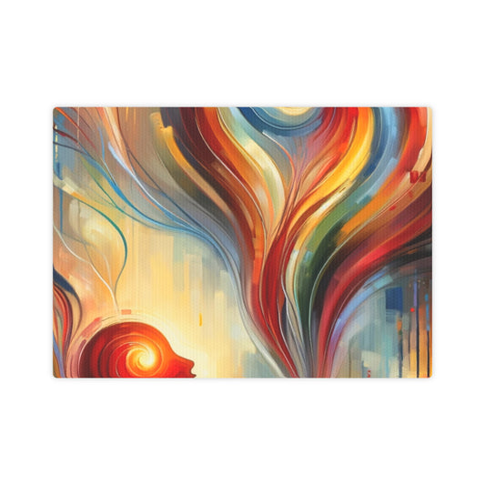 Empathetic Spiral Dialogue Canvas Photo Tile