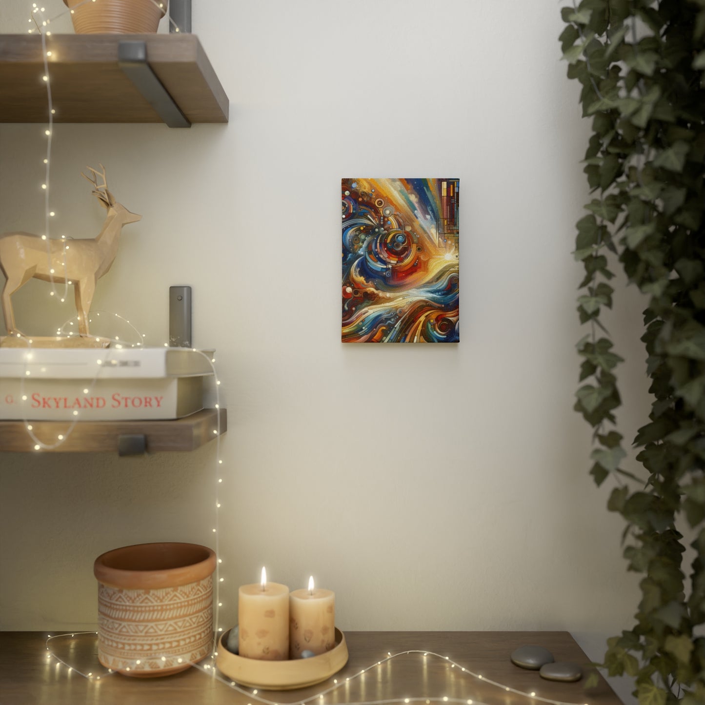 Ritualistic Growth Symphony Canvas Photo Tile