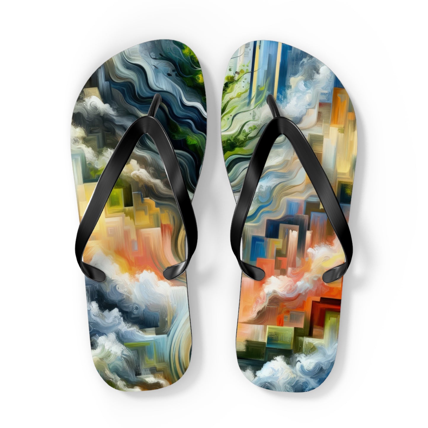 Eternal Digital Contrast Flip Flops
