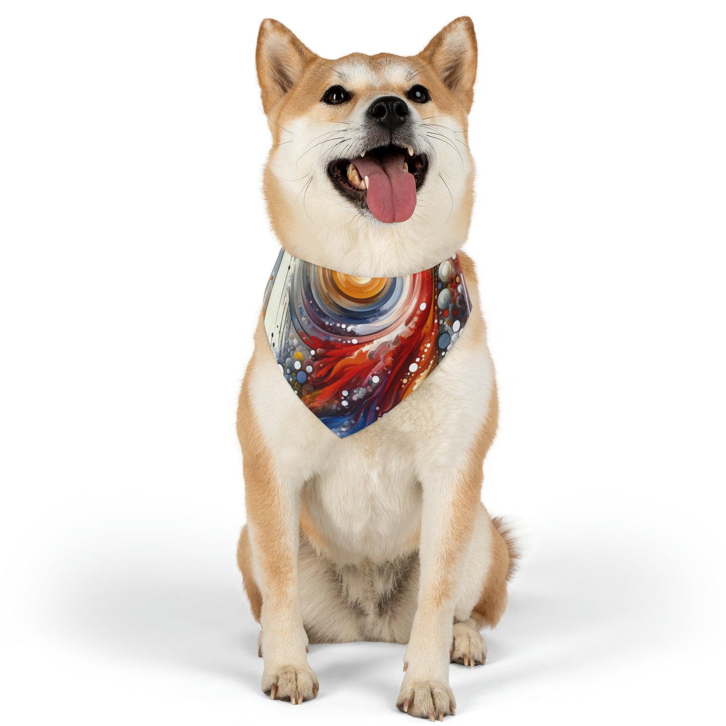 Harmonic Swirl Elegance Pet Bandana Collar