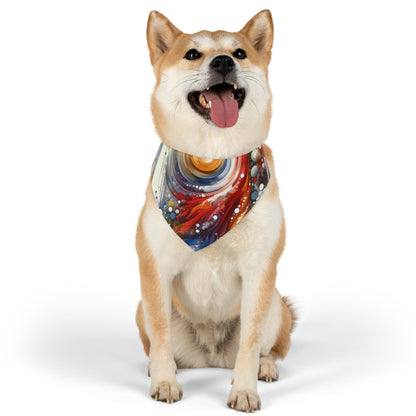 Harmonic Swirl Elegance Pet Bandana Collar