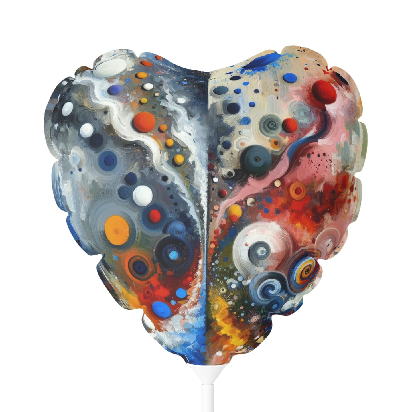 Unity Duality Abstraction Balloon (Round and Heart-shaped), 11"
