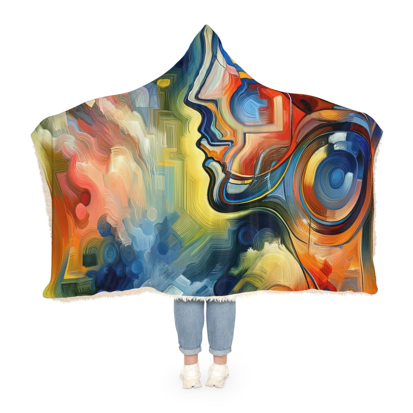 Emotional Perception Abstract Snuggle Blanket