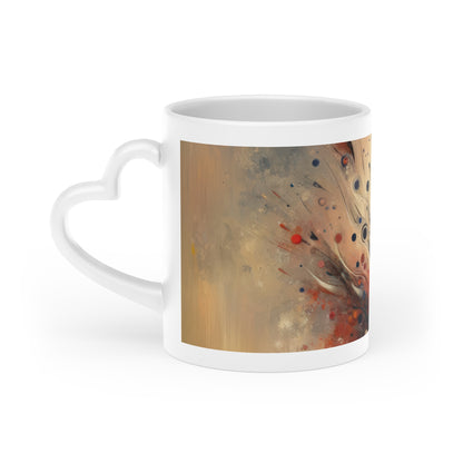 Whispering Thoughts Emergence Heart-Shaped Mug