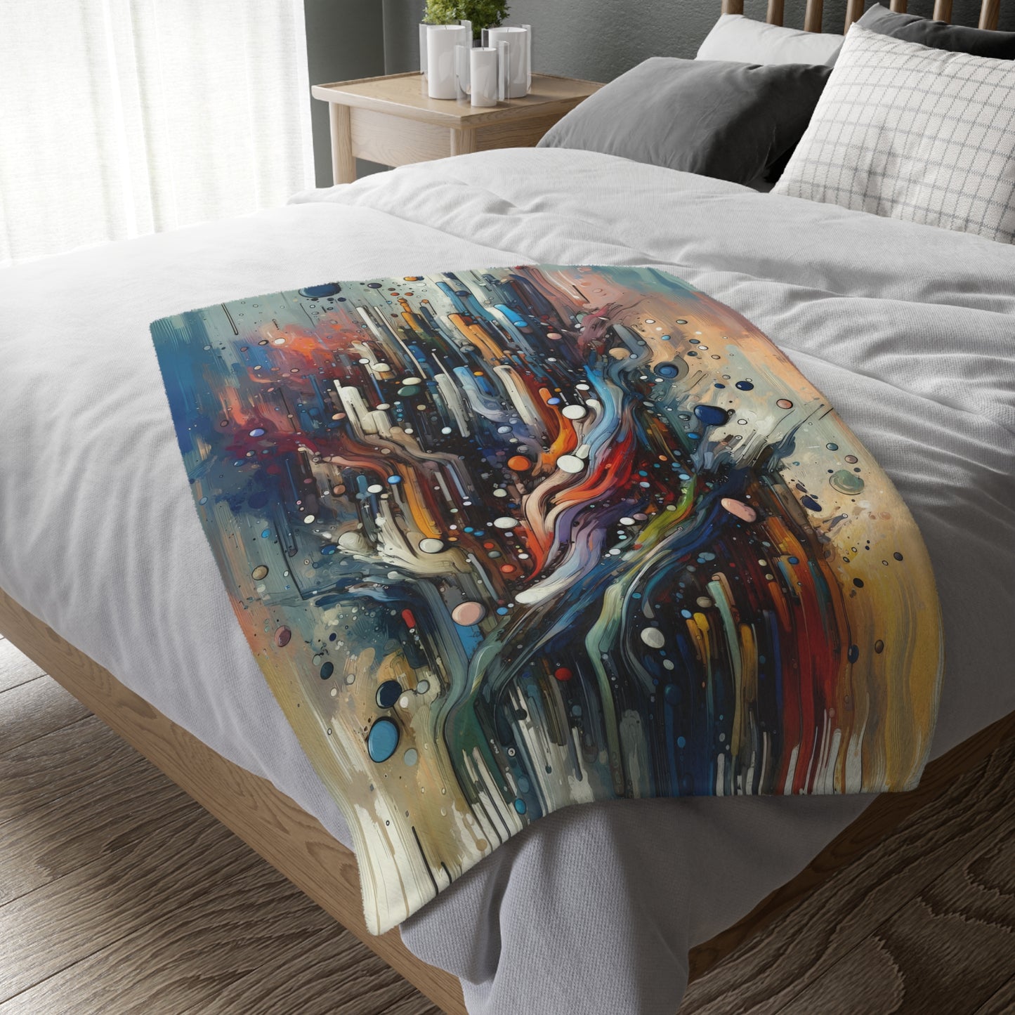 Coherent Change Visualization Velveteen Microfiber Blanket (Two-sided print)