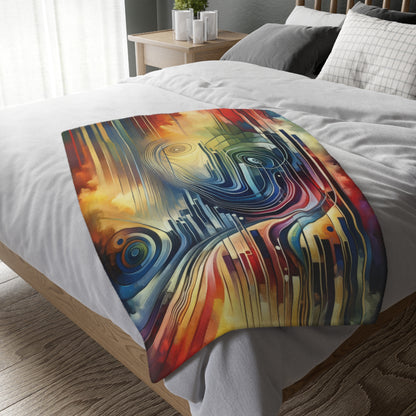 Effort Amplifies Outcome Velveteen Microfiber Blanket (Two-sided print)