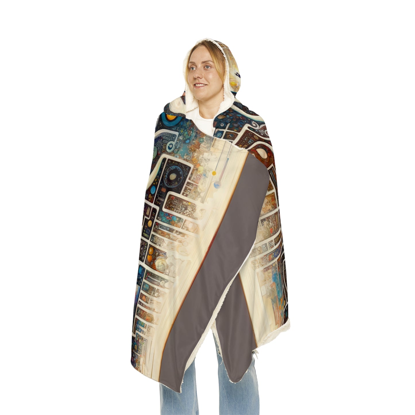 Syncing Silicon Spirituality Snuggle Blanket