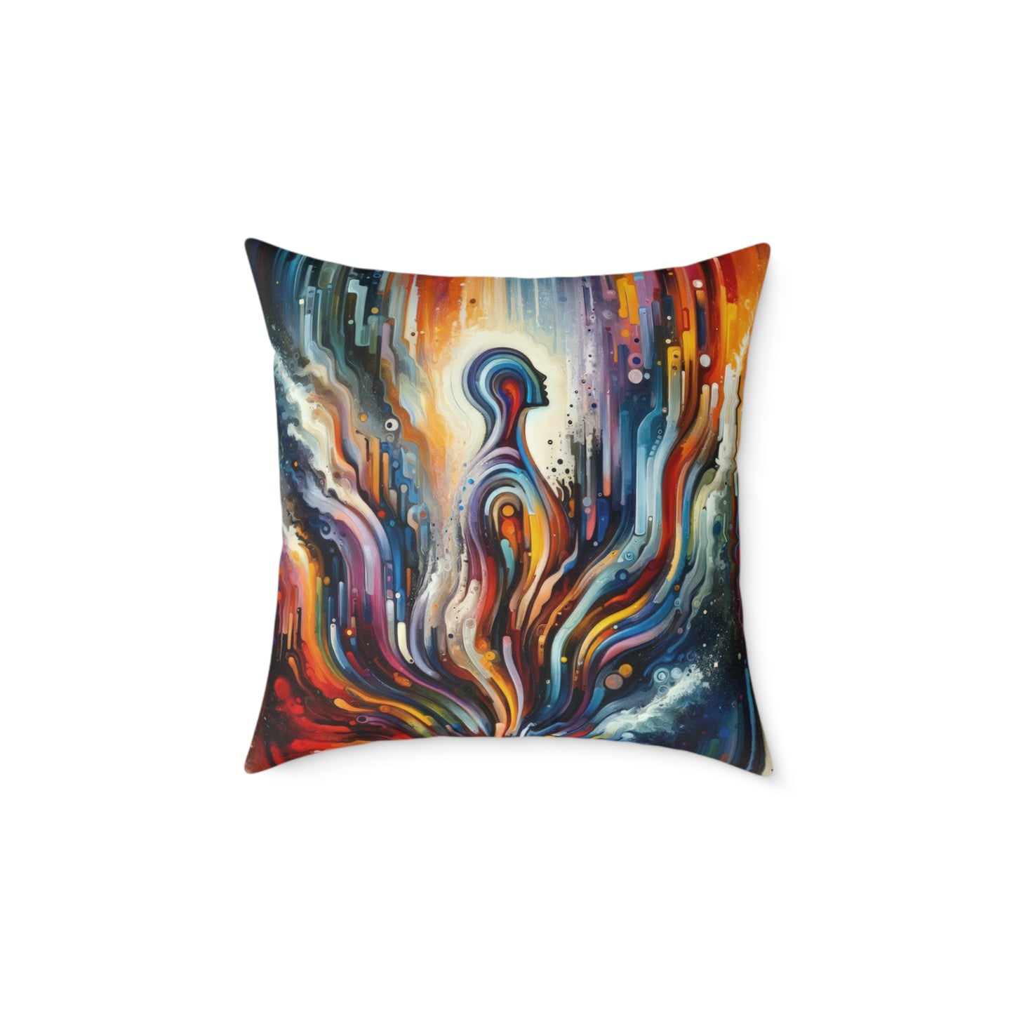 Threshold Collective Consciousness Spun Polyester Pillow