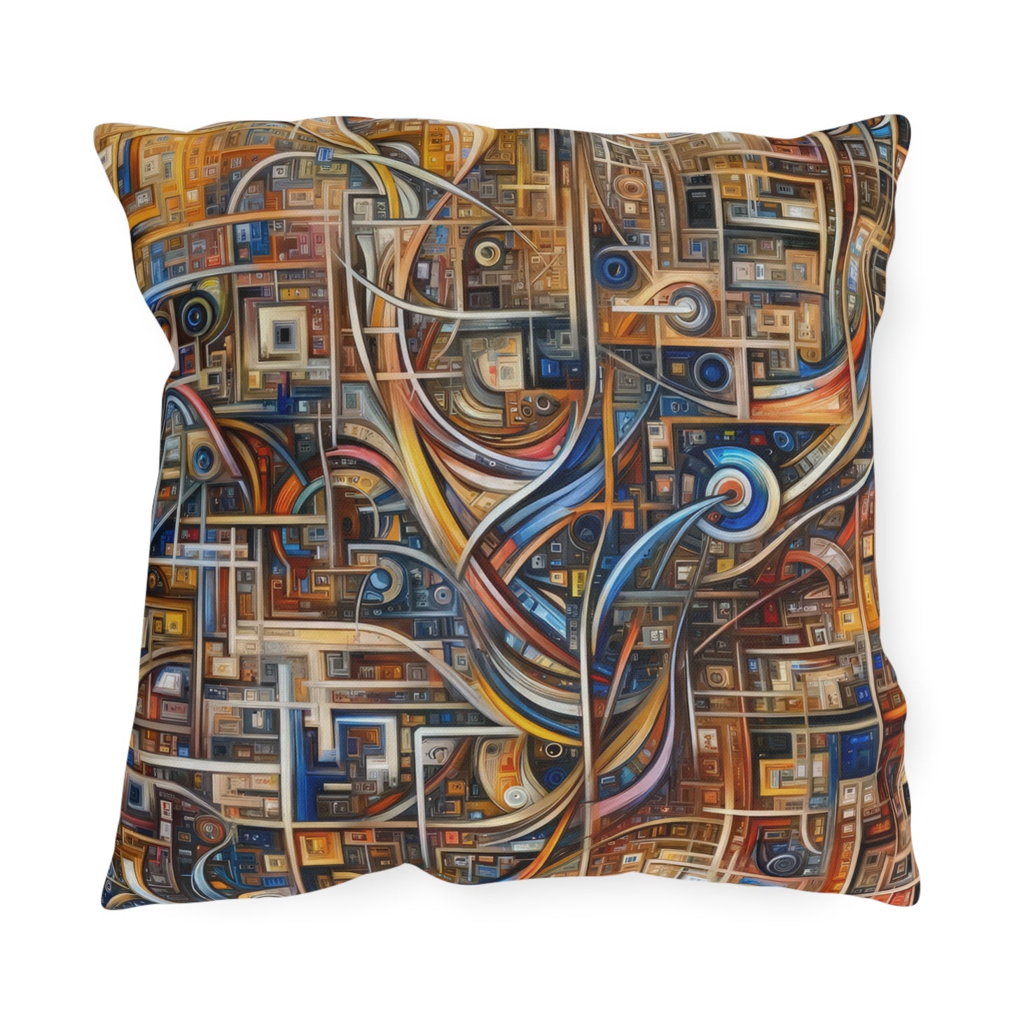 Intricate Life Tapestry Outdoor Pillows