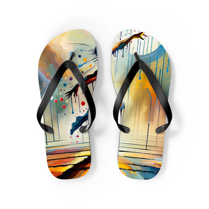 Expressive Dance Reflection Flip Flops