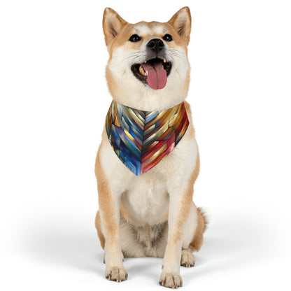 Anchored Tenets Abstraction Pet Bandana Collar