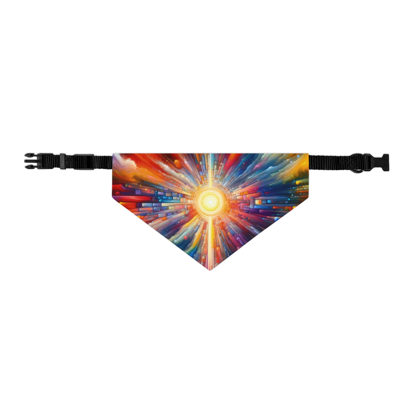 Kaleidoscopic Tachism Breath Pet Bandana Collar