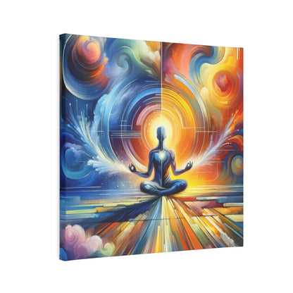 Techno Spiritual Synthesis Canvas Photo Tile