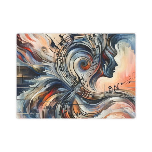 Symphonic Empathic Swirls Canvas Photo Tile