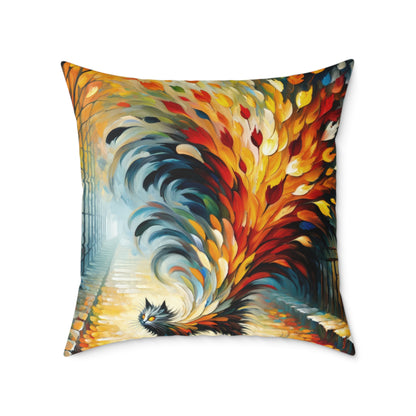 Autumn Whirlwind Escape Spun Polyester Pillow