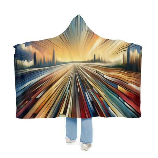 Strategic Horizon Tachism Snuggle Blanket