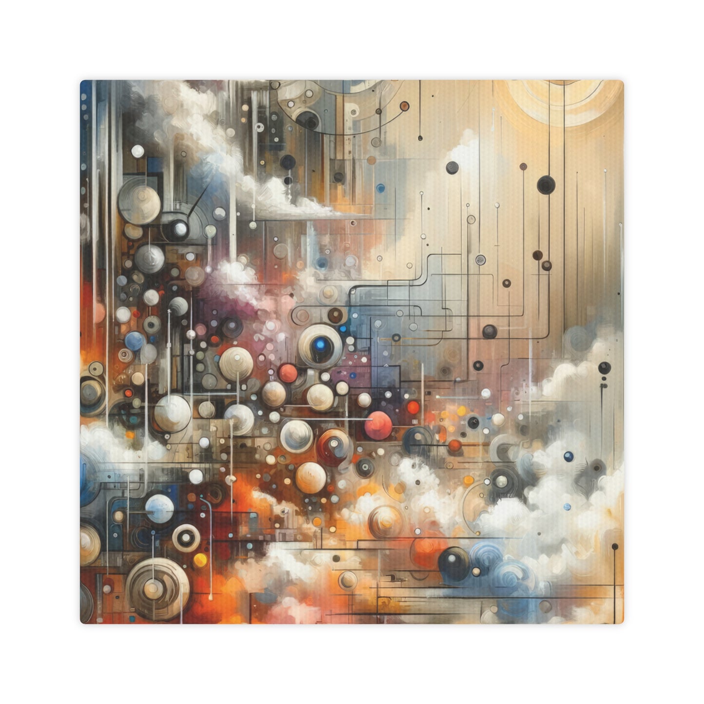 Abstract Mechanical Harmony Canvas Photo Tile