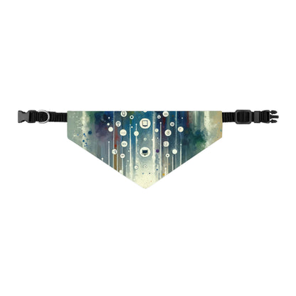 Tachism Digital Escape Pet Bandana Collar