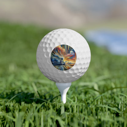 Eternal Digital Meditation Golf Balls, 6pcs
