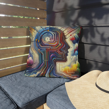 Supportive Digital Empathy Outdoor Pillows