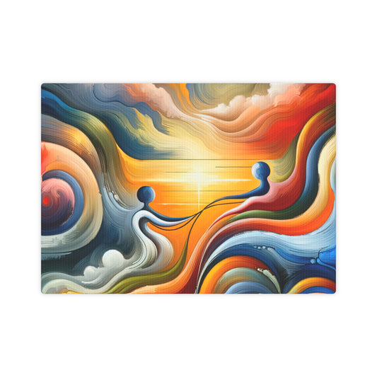 Empathetic Lifeline Abstract Canvas Photo Tile