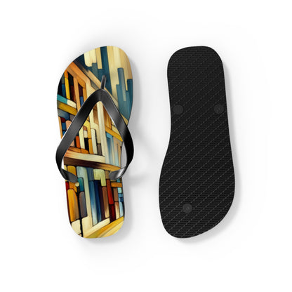 Cobbled Rhythm Heartbeat Flip Flops