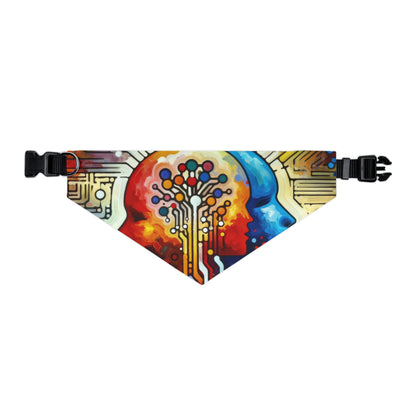 Empathetic Connection Abstract Pet Bandana Collar