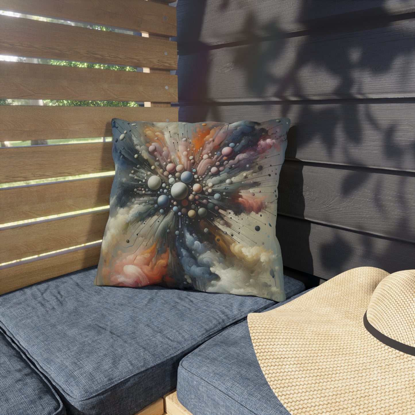 Impactful Deeds Ripple Outdoor Pillows