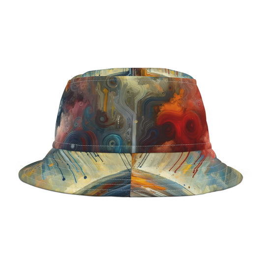 Abstract Beliefs Reflection Bucket Hat (AOP)