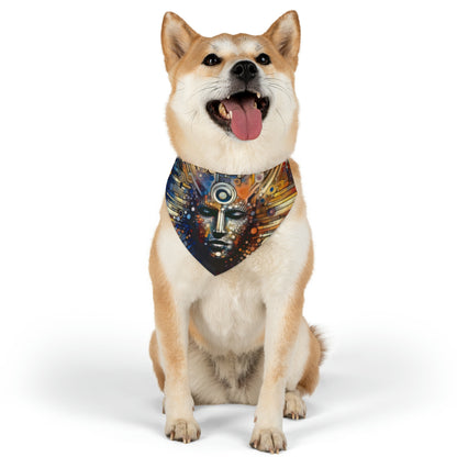 Digital Rhythm Tapestry Pet Bandana Collar