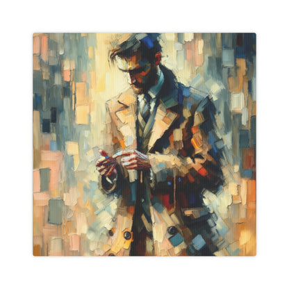 Urban Tachism Encounter Canvas Photo Tile