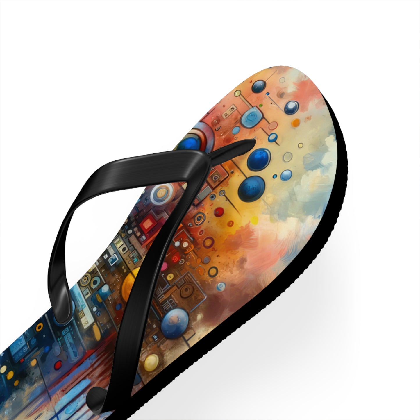 Connected Virtuality Canvas Flip Flops